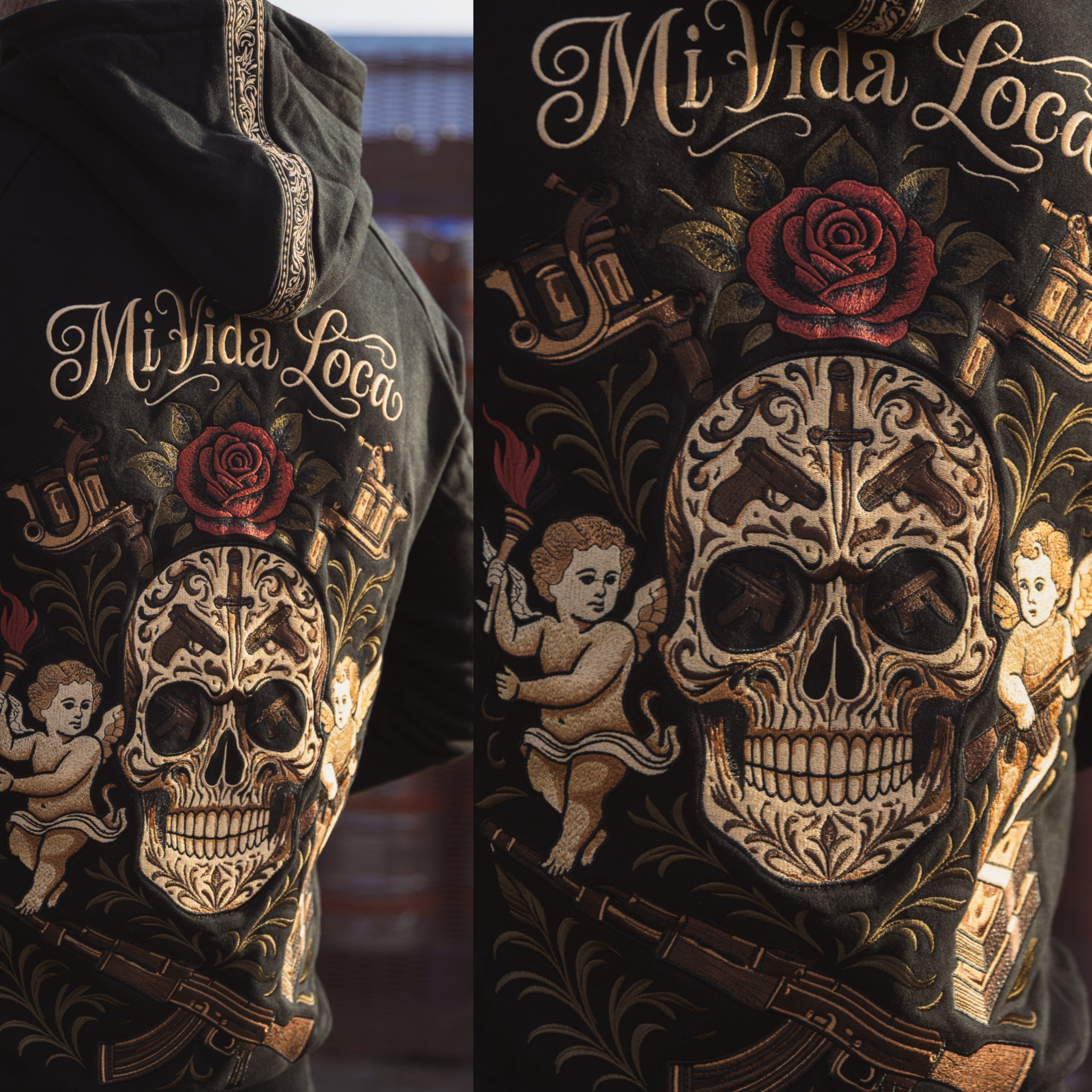 Sweat à capuche MVL AK Skull