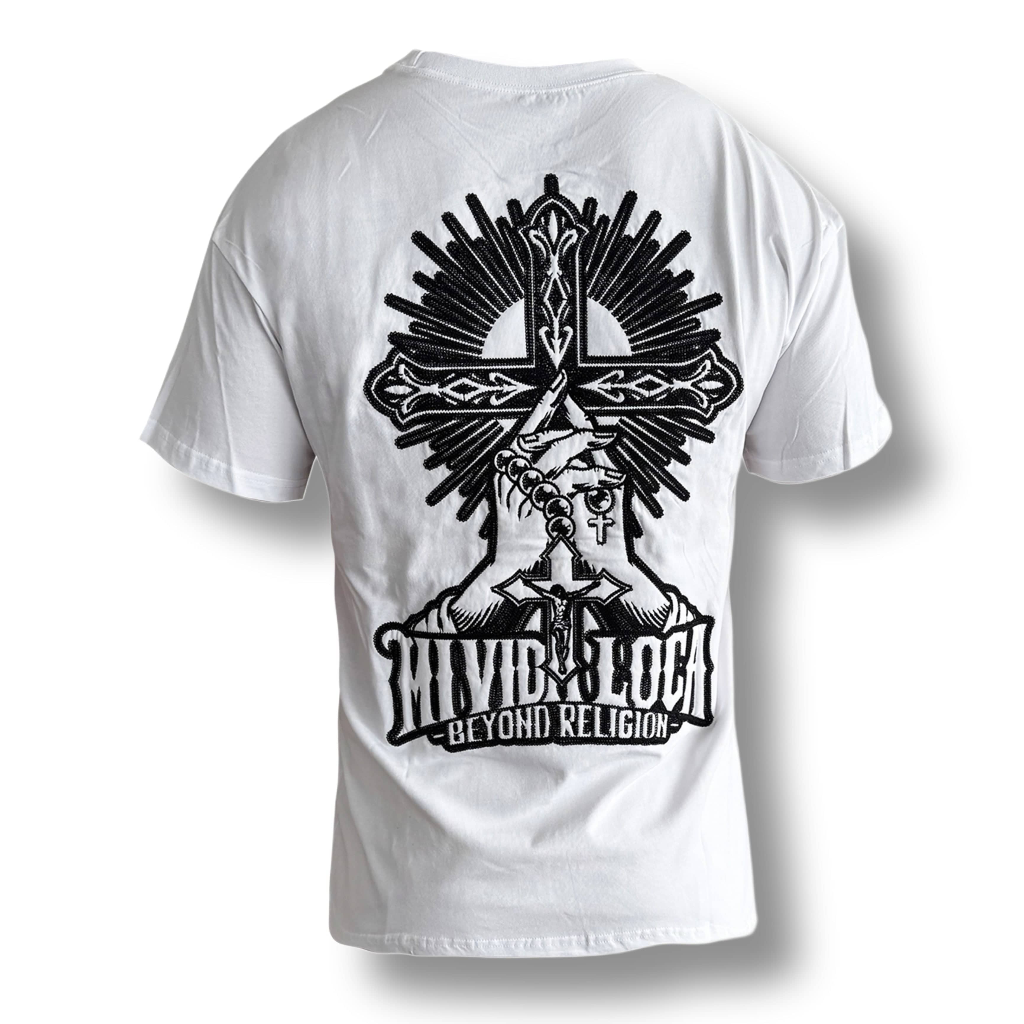 T-shirt MVL Beyond religion - blanc (SURDIMENSIONNÉ)