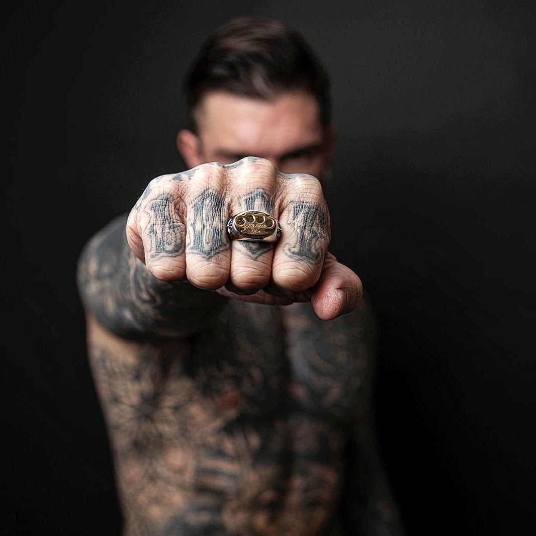 Anillo con logo MVL - plata