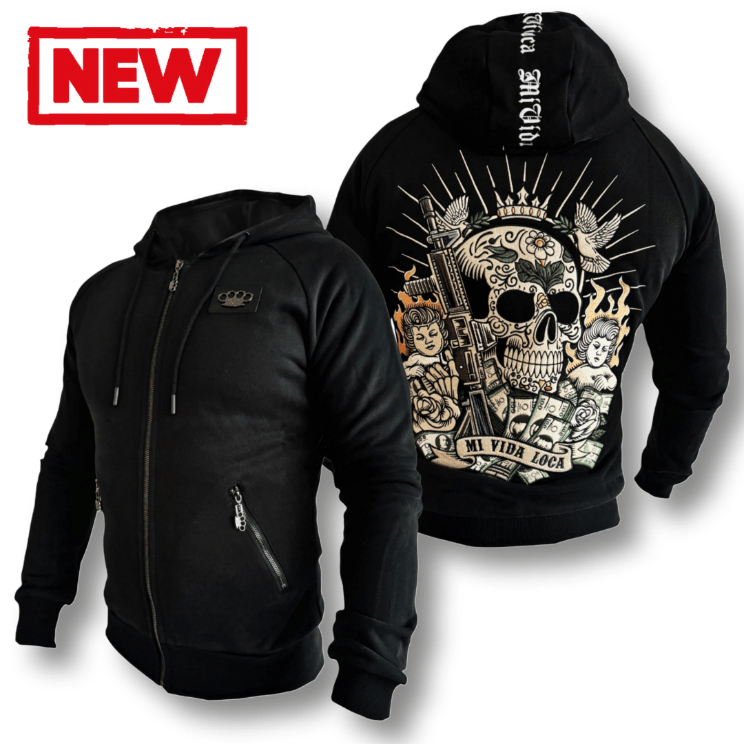 MVL ángeles y dinero hoodie - svart