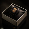 MVL Automatic Skull Watch Japan Movement / Steel Band Black/Black