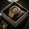 MVL Automatic Skull Watch Japan Movement - Steel Band - Rose Gold