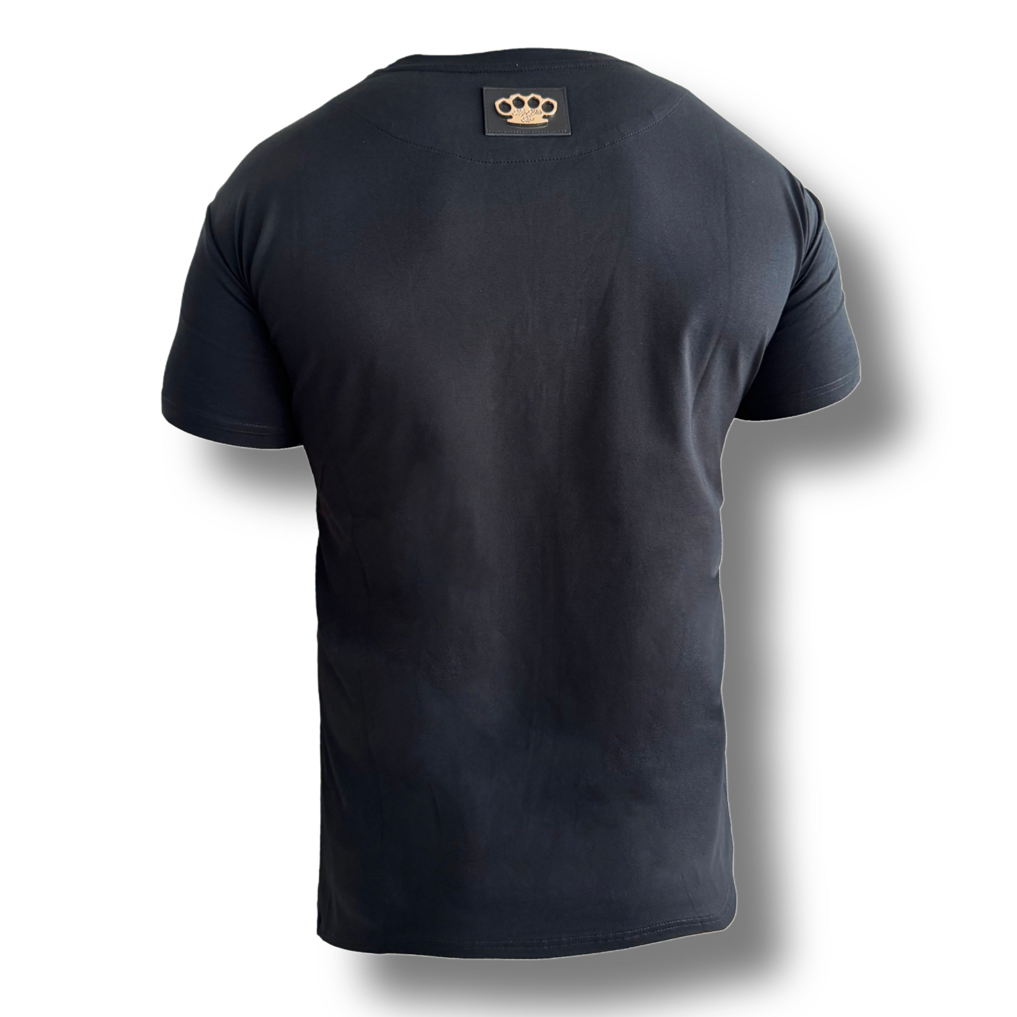 T-shirt MVL Life is a gamble brodé - noir