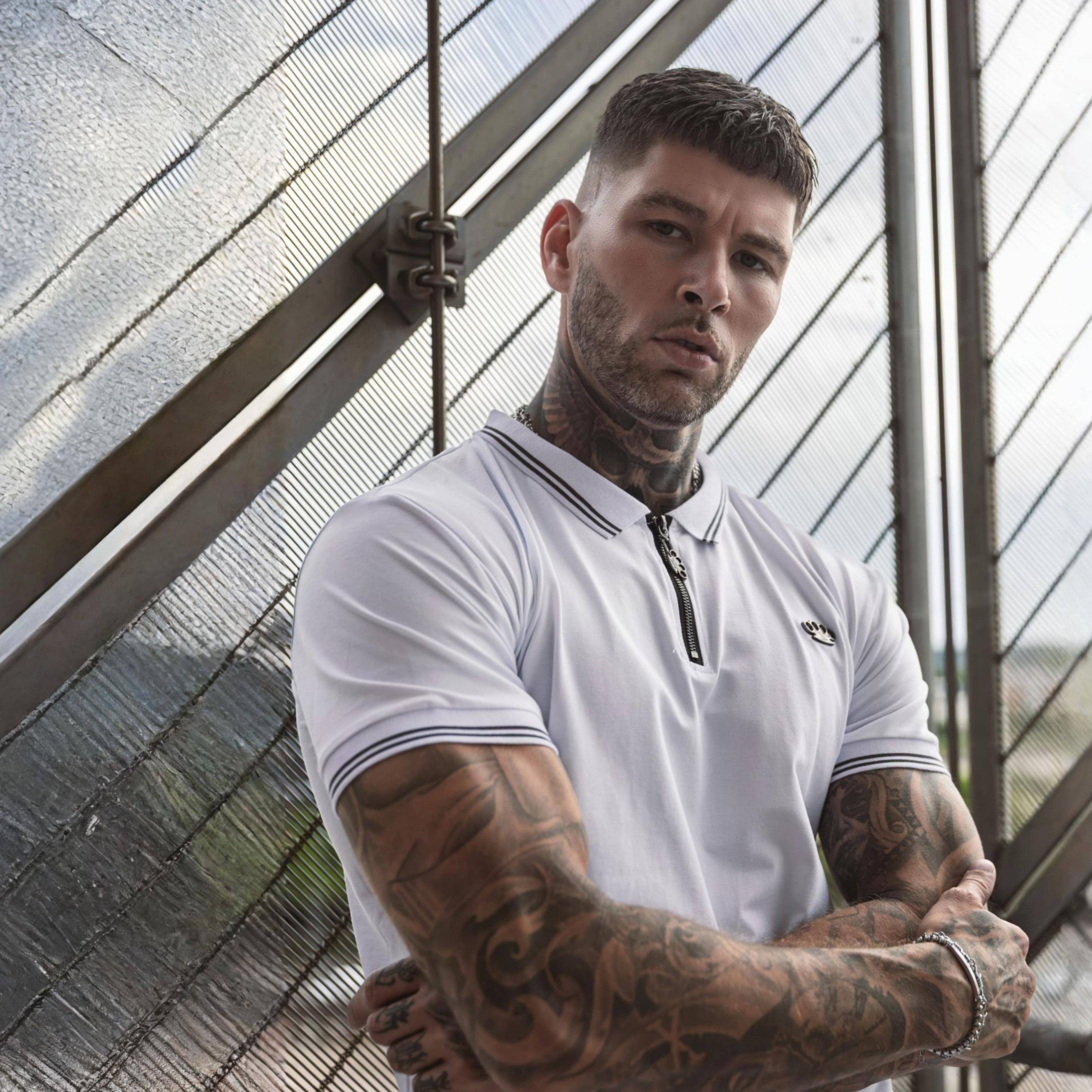 MVL "Eagle" pikétröja - vit