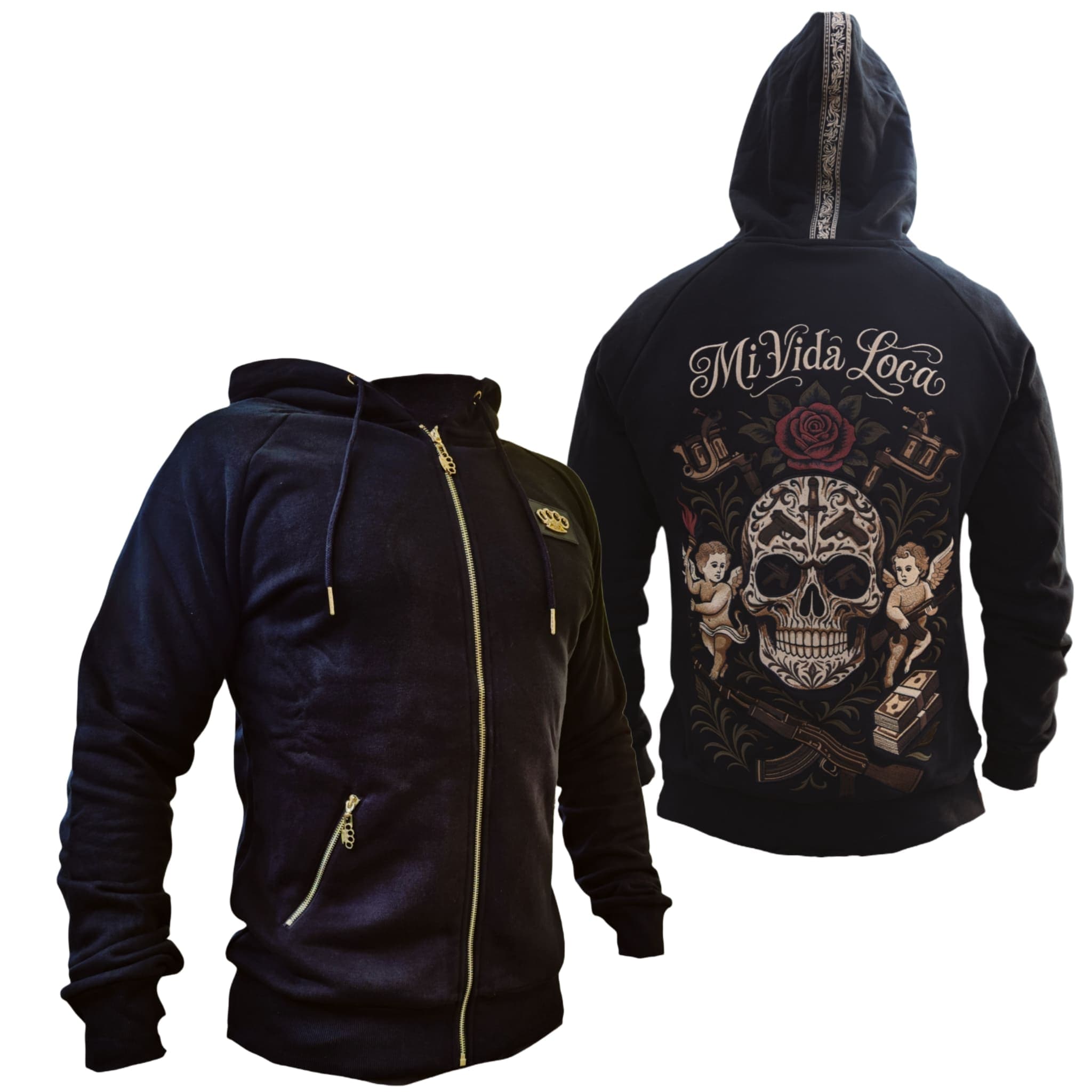 MVL AK Skull hættetrøje