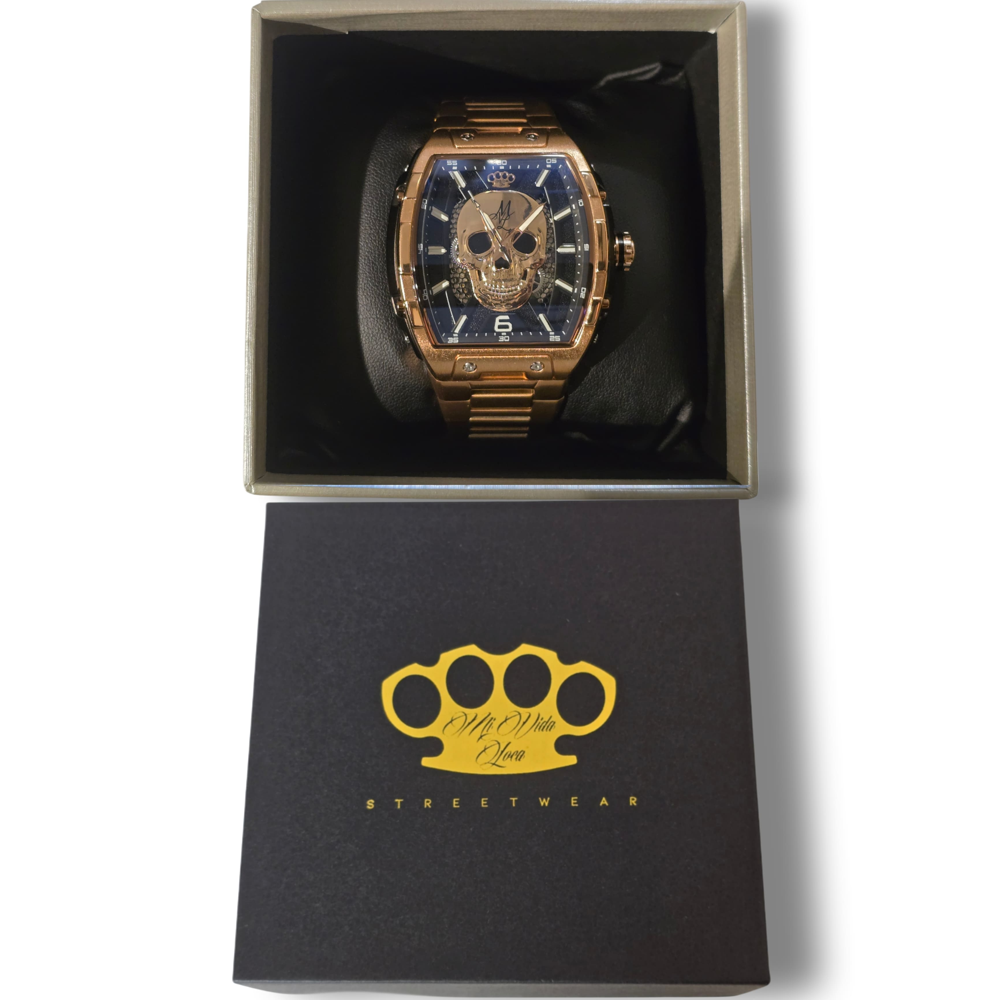 MVL Automatisk skalleklocka japansk urverk - roséguld