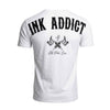 T-shirt «Ink Addict» - Branca