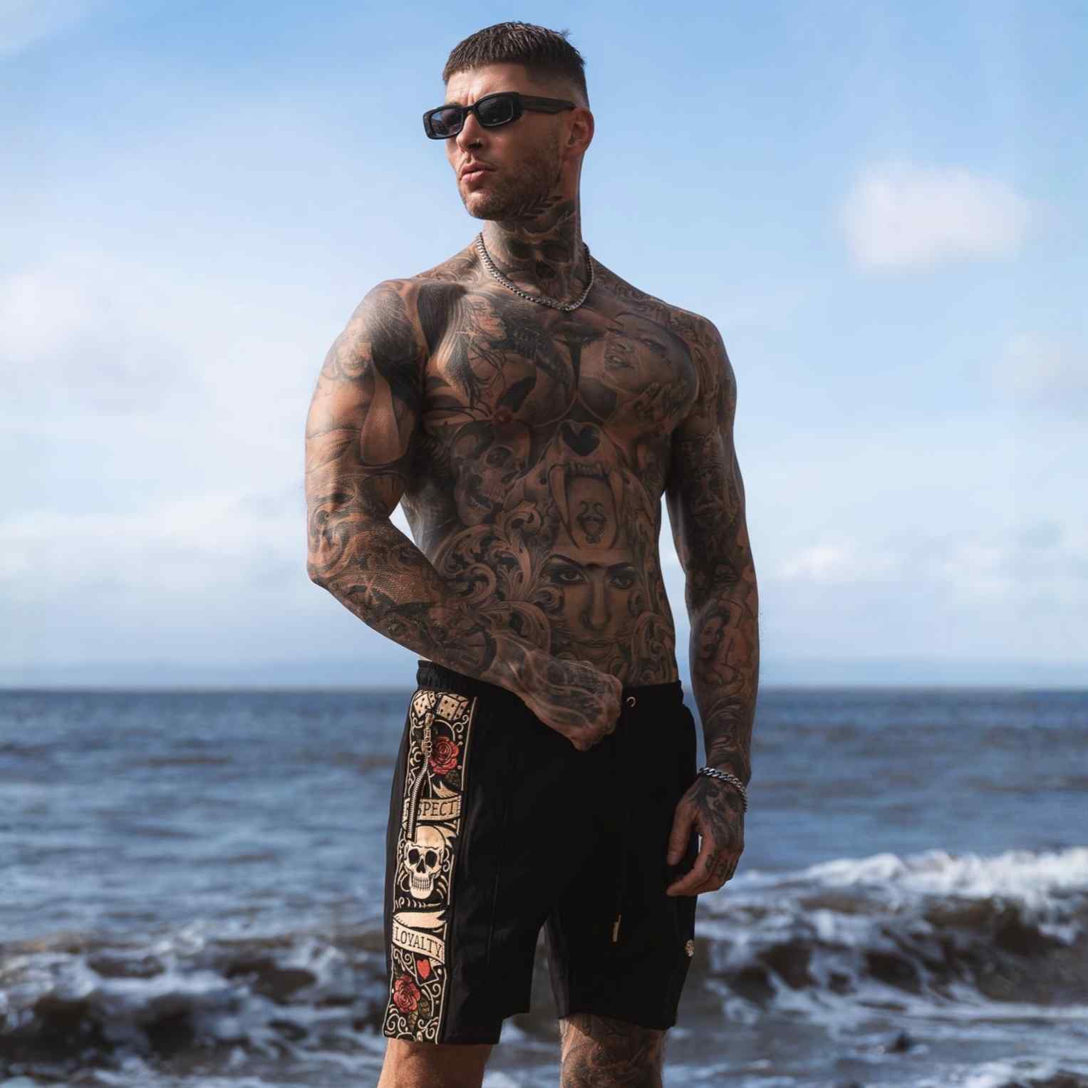 LFR jogger Swimming shorts - black/color