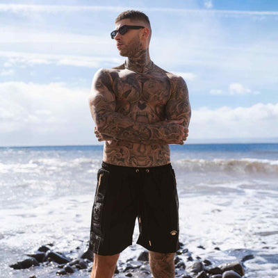 Short de bain LFR Jogger - noir/noir