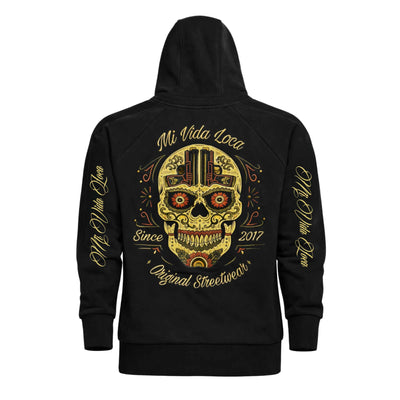 Sweat à capuche Sugar Skull - noir