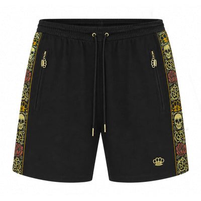 Calavera Jogging-Shorts – schwarz