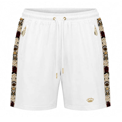 Calavera Jogging-Shorts – weiß