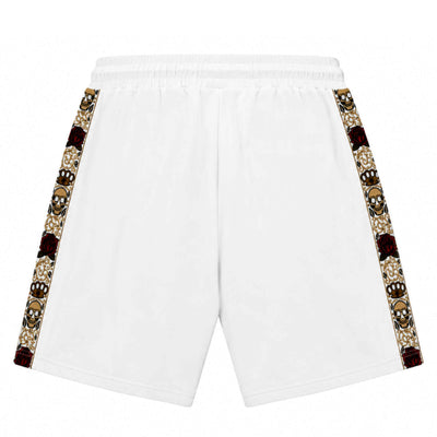 Calavera Jogging-Shorts – weiß