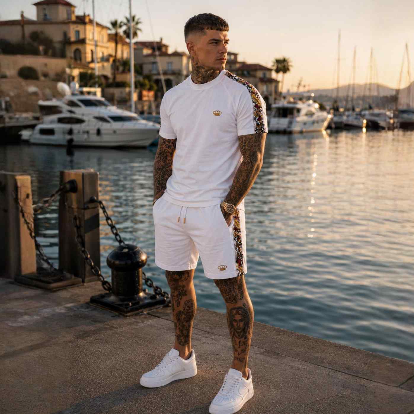 Savage ornate T-shirt - white