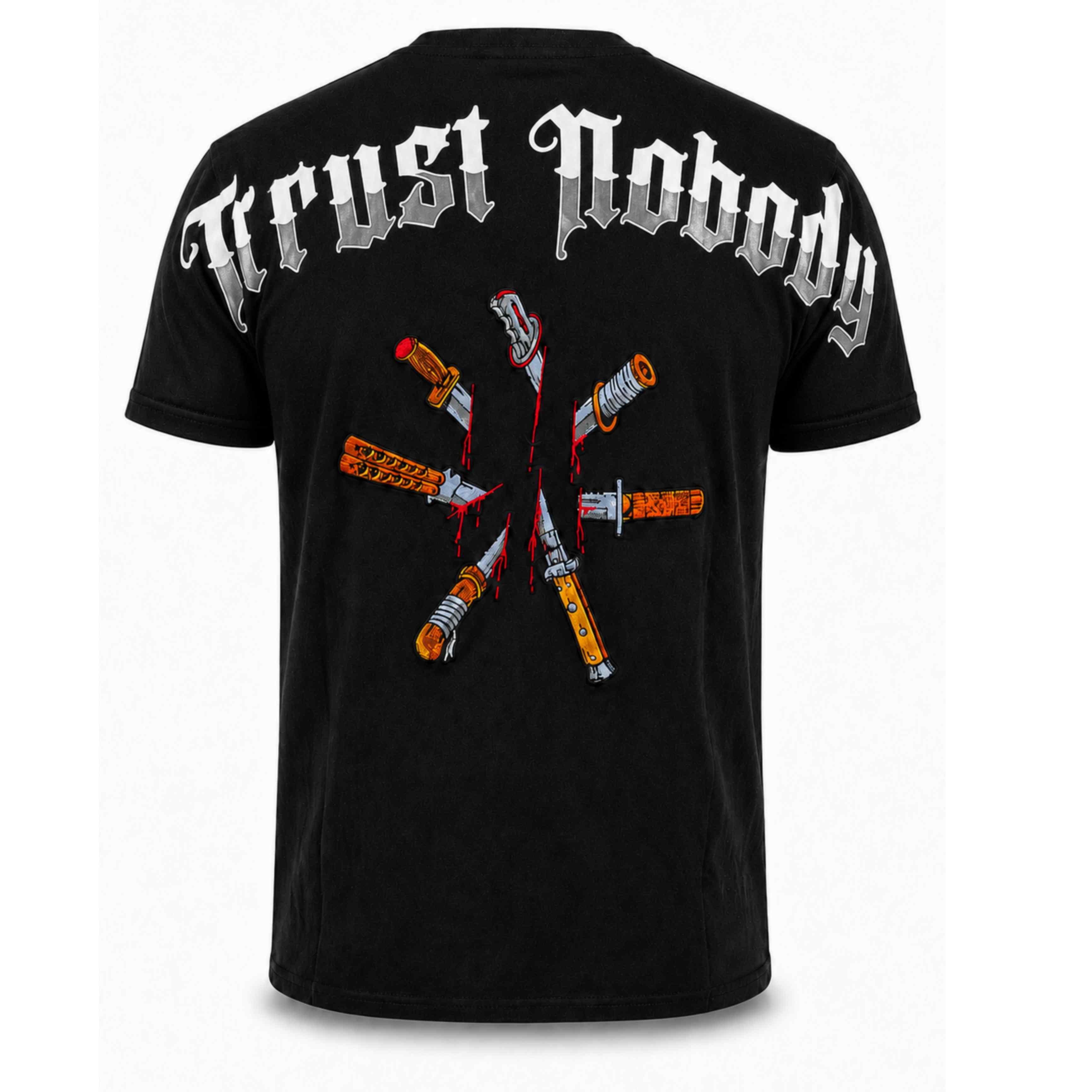 MVL „Stol ikke på nogen – de stikker dig i ryggen“ T-shirt