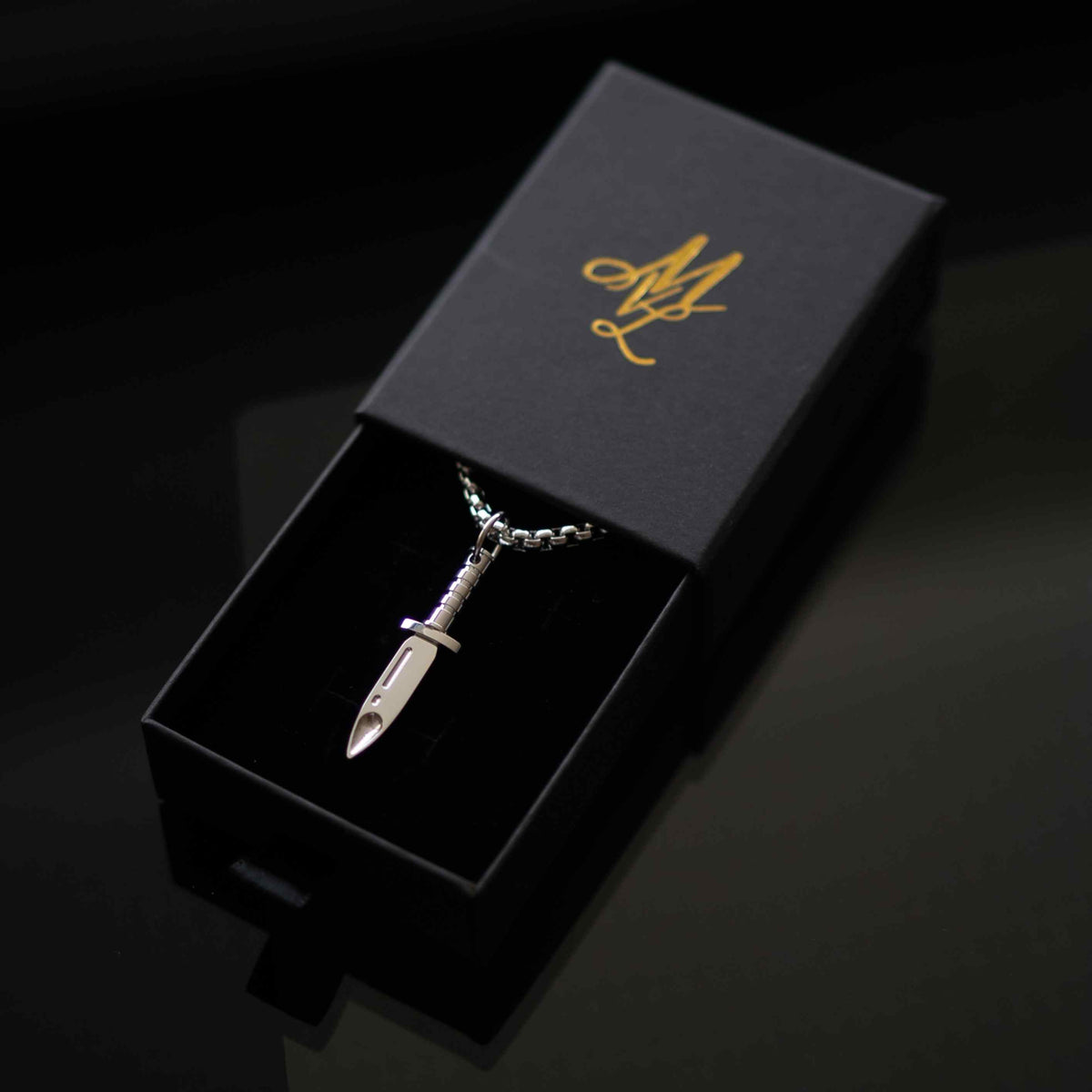 Knife chain - silver