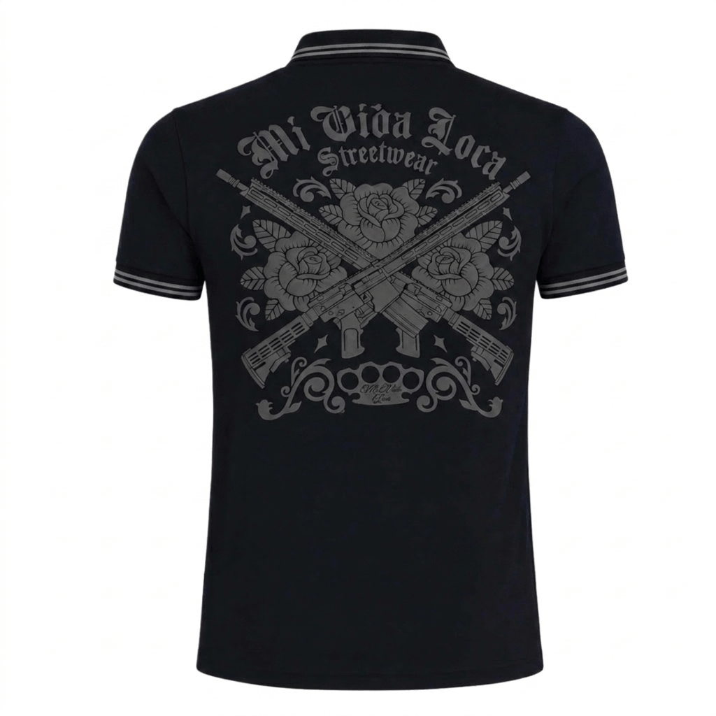 AR15 Polo Shirt - Black